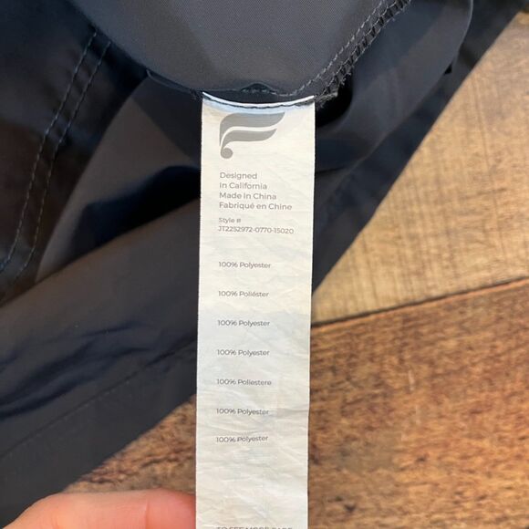 Fabletics Outpost Jacket Onyx Grey Men's Button Front Small - Picture 8 of 11